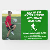 Aangepast Voetbal Football Coaching Class Les Groe Spandoek (Horizontaal)