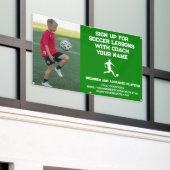 Aangepast Voetbal Football Coaching Class Les Groe Spandoek (Buitenkant Gebouw)