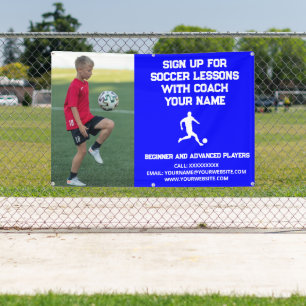 Aangepast Voetbal Football Coaching Klasse Lessen Spandoek