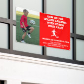 Aangepast Voetbal Football Coaching Klasse Lessen Spandoek (Buitenkant Gebouw)