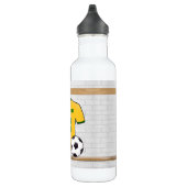Aangepast voetbal jersey geel groen waterfles  (Rechts)