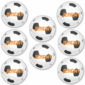 aangepast voetbal jouw namen toevoegen sticker (Voorkant)