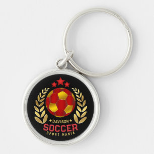 Aangepast Voetbal Logo   Verjaardagscadeaus Sleutelhanger