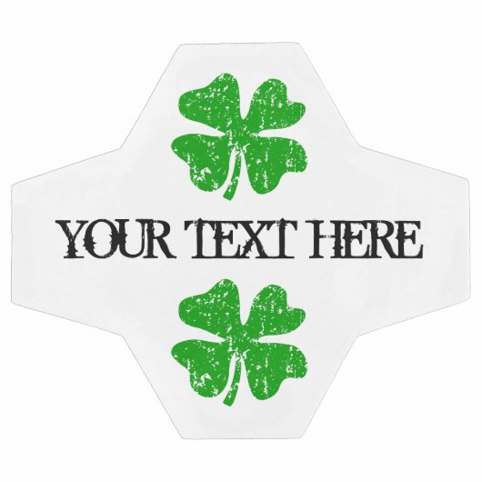 Aangepast voetbal met groene boksklaver (Enkel)