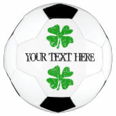 Aangepast voetbal met groene boksklaver (Voorkant)