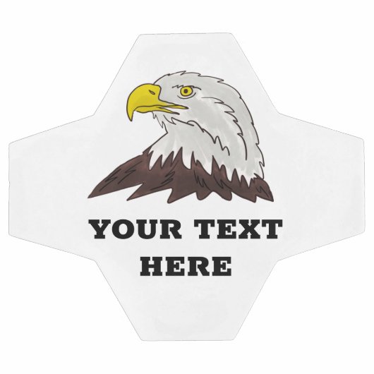 Aangepast voetbal met logo van grote kale adelaars (Enkel)