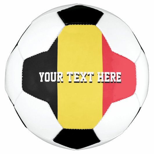 Aangepast voetbal met vlag van België (Voorkant)