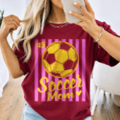Aangepast Voetbal Moeder Speler Nummer T-shirt