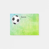 aangepast voetbal na notitie voor personaliseren post-it® notes (Voorkant)