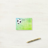 aangepast voetbal na notitie voor personaliseren post-it® notes (Op bureau)
