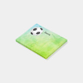 aangepast voetbal na notitie voor personaliseren post-it® notes (Schuin)