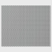 Aangepast Voetbal patroon zwart-wit Cadeaupapier (Vlak)