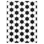 Aangepast Voetbal patroon zwart-wit Klembord (Achterkant)