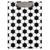 Aangepast Voetbal patroon zwart-wit Klembord (Voorkant)
