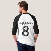 Aangepast voetbal schild crest t-shirt (Achterkant volledig)