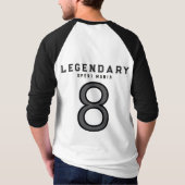 Aangepast voetbal schild crest t-shirt (Achterkant)