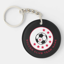 Aangepast Voetbal Senior Night Cadeau Team Nummer Sleutelhanger