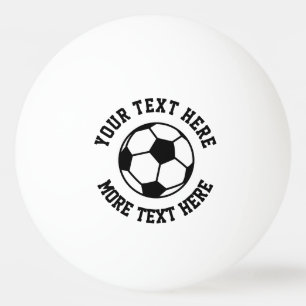 Aangepast voetbal sport logo tafeltennis pingpongbal