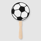 Aangepast voetbal Verjaardag fotohand-ventilator Handwaaier (Voorkant)