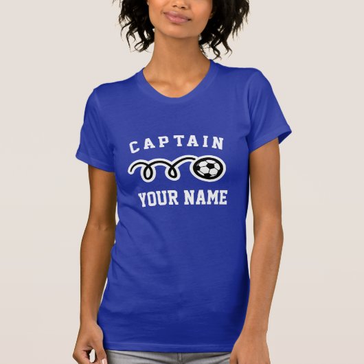 Aangepast voetbalteam kapitein shirt vrouwen (Voorkant)