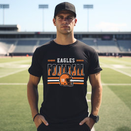 Aangepast Voetbalteam Oranje Streep Papa T-shirt