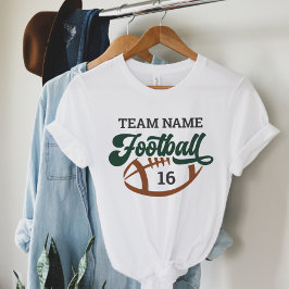 Aangepast Voetbalteam Schrift Groen Wit Moeder Tri-Blend Shirt