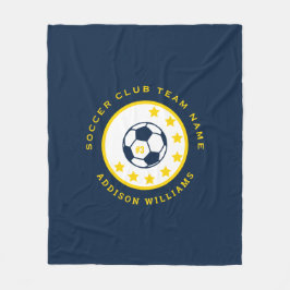 Aangepast Voetbalteam Shirt Nummer Gepersonaliseer Fleece Deken