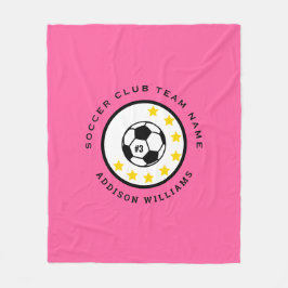 Aangepast Voetbalteam Shirt Nummer Persoonlijke Me Fleece Deken