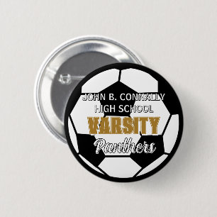 Aangepast Voetbalteam van de Hoge School Ronde Button 5,7 Cm