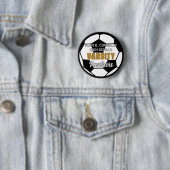 Aangepast Voetbalteam van de Hoge School Ronde Button 5,7 Cm (In situ)