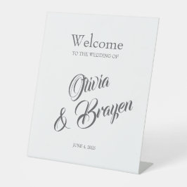 Aangepast voetstuk - Elegant gepersonaliseerd even Reclamebord Met Voetstuk