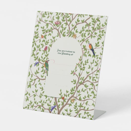 Aangepast voetstuk | Huwelijk & Evenement Weergave Reclamebord Met Voetstuk (Voorkant)