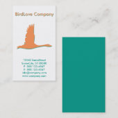 aangepast vogelbedrijf visitekaartje (Voorkant / Achterkant)