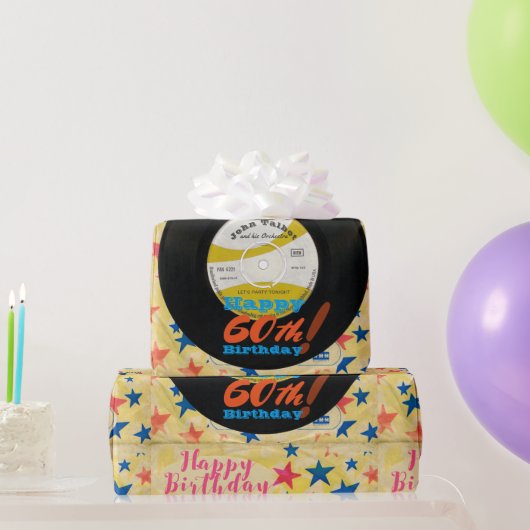 Aangepast vogelwandtapsysteem vinylrecord van 45 r cadeaupapier (Feestgeschenken)