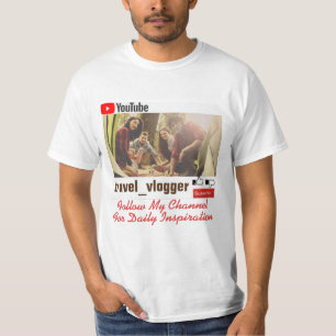 Aangepast volg mijn kanaal t-shirt