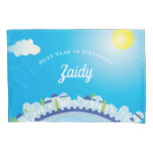 Aangepast Volgend jaar in Jerusalem Seder Pillow H Kussensloop (Voorkant)