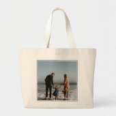 Aangepast volledig fotoformaat grote tote bag (Voorkant)