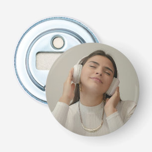 Aangepast, volledig fotomodern button flesopener