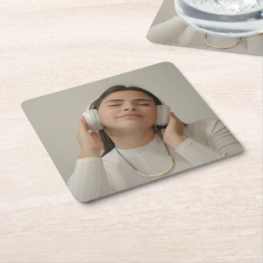 Aangepast, volledig fotomodern kartonnen onderzetters (Schuin)