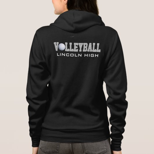 Aangepast volleybal hoodie (Achterkant)