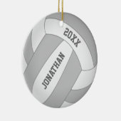 Aangepast volleybal voor kleurenjongens keramisch ornament (Rechts)