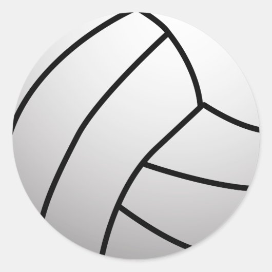 Aangepast VolleyBall-sportproduct Ronde Sticker (Voorkant)