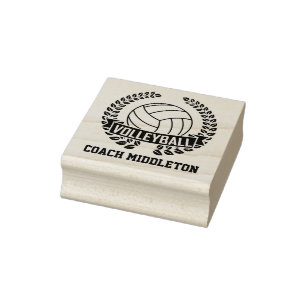 Aangepast volleybalsymbool rubberstempel