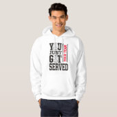 Aangepast volleybalteam Motto Hoodie (Voorkant volledig)