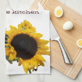 Aangepast voor aangepaste zonnebloemen theedoek (Quarter Fold)