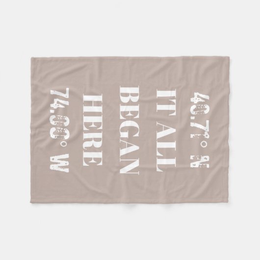 Aangepast voor alle begincoördinaten fleece deken (Voorkant (Horizontaal))