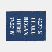 Aangepast voor alle begincoördinaten fleece deken (Voorkant (Horizontaal))