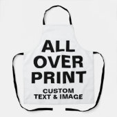 Aangepast voor alles over afdruk, middelgroot prof schort (Voorkant)