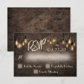 Aangepast voor Allison en Gary, RSVP Kaartje (Voorkant / Achterkant)