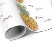 Aangepast voor ananas op en van naam cadeaupapier (Rol Hoek)